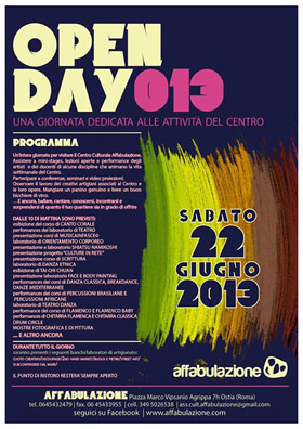 La Caracca all'Open Day 2013 del centro socio culturale Affabulazione