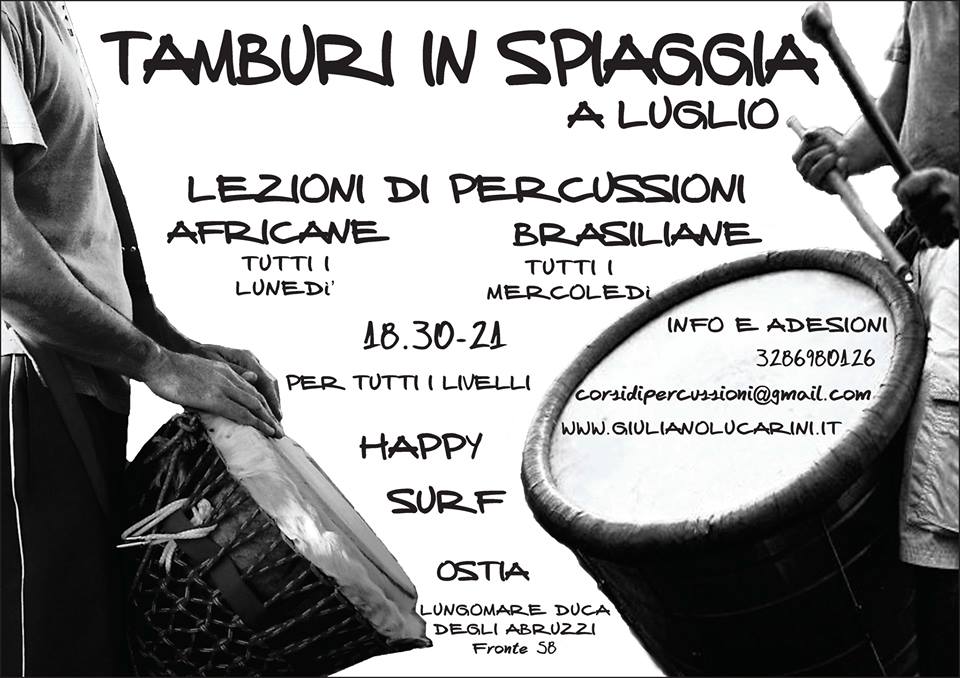 La locandina di Tamburi in Spiaggia 2013