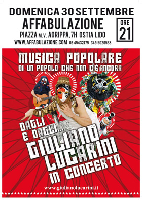 Locandina concerto di Giuliano Lucarini