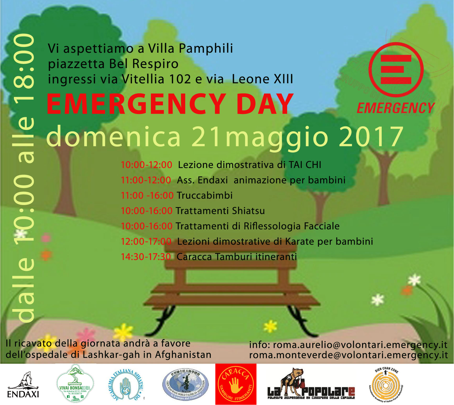 Emergency Day - Domenica 21 Maggio 2107 - Villa Pamphili